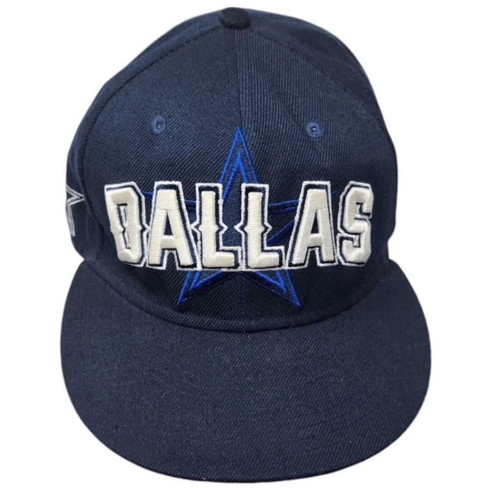 New Era 59Fifty City Edition Dallas Cowboys Stars NFL Navy Blue Hat Size 7 1/2
